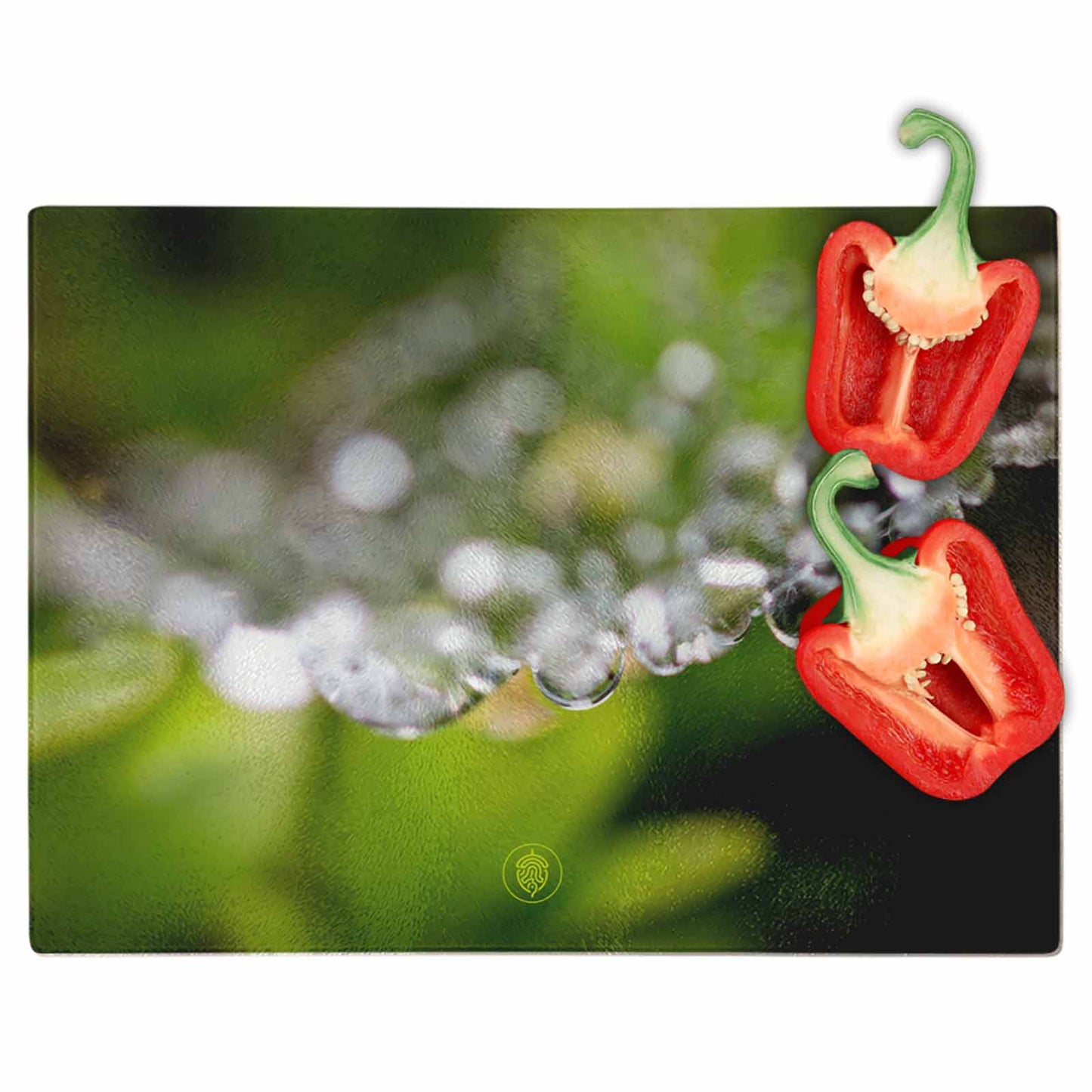 Glass Chopping Board - Nature's Necklace
