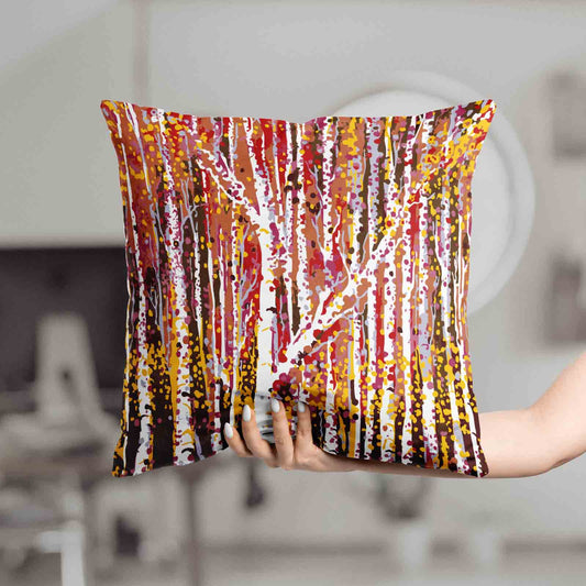 Linen Cushion - Autumnal Trees 406mm x 406mm