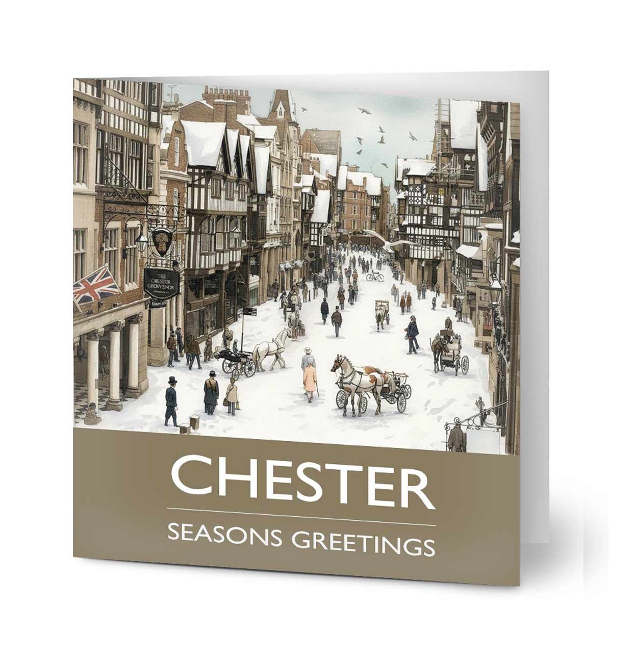 Eastgate Street, Chester Christmas Card - Pack of 10