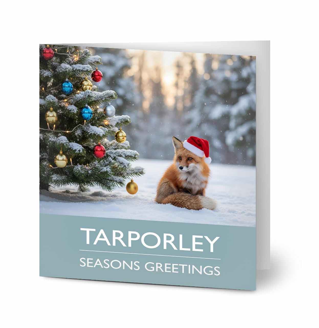 Tarporley Fox Christmas Card - Pack of 10