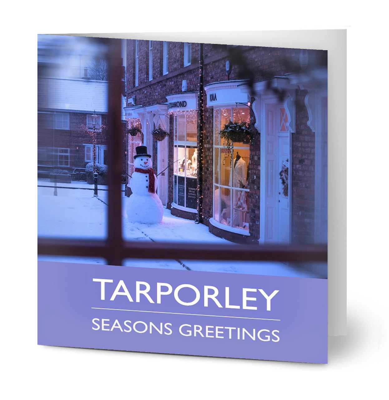 Tarporley Snowman Christmas Card - Pack of 10