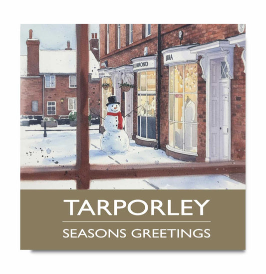 Tarporley Snowman Christmas Card - Pack of 10