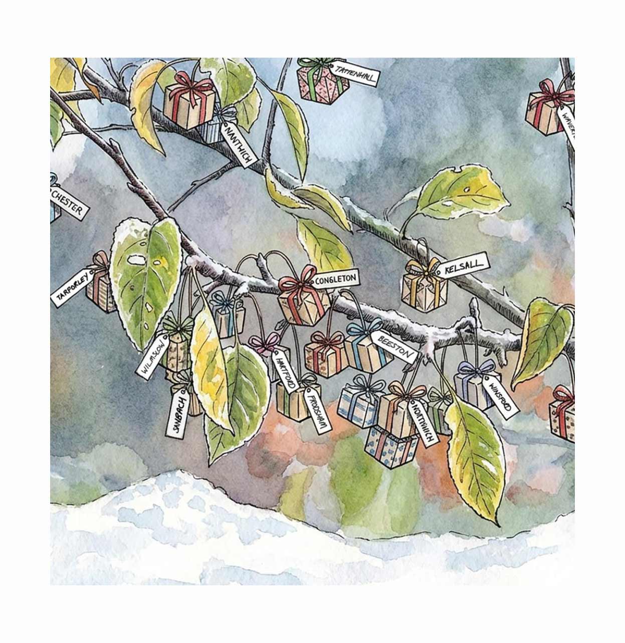 Cheshire  Christmas Cards - Pack of 10