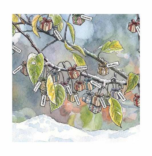 Cheshire  Christmas Cards - Pack of 10