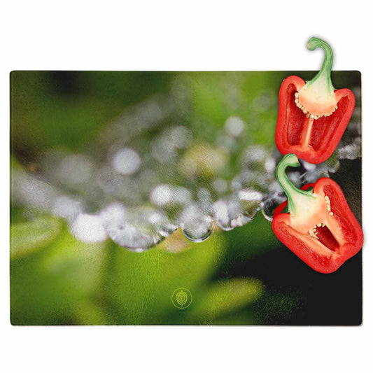 Glass Chopping Board - Nature's Necklace