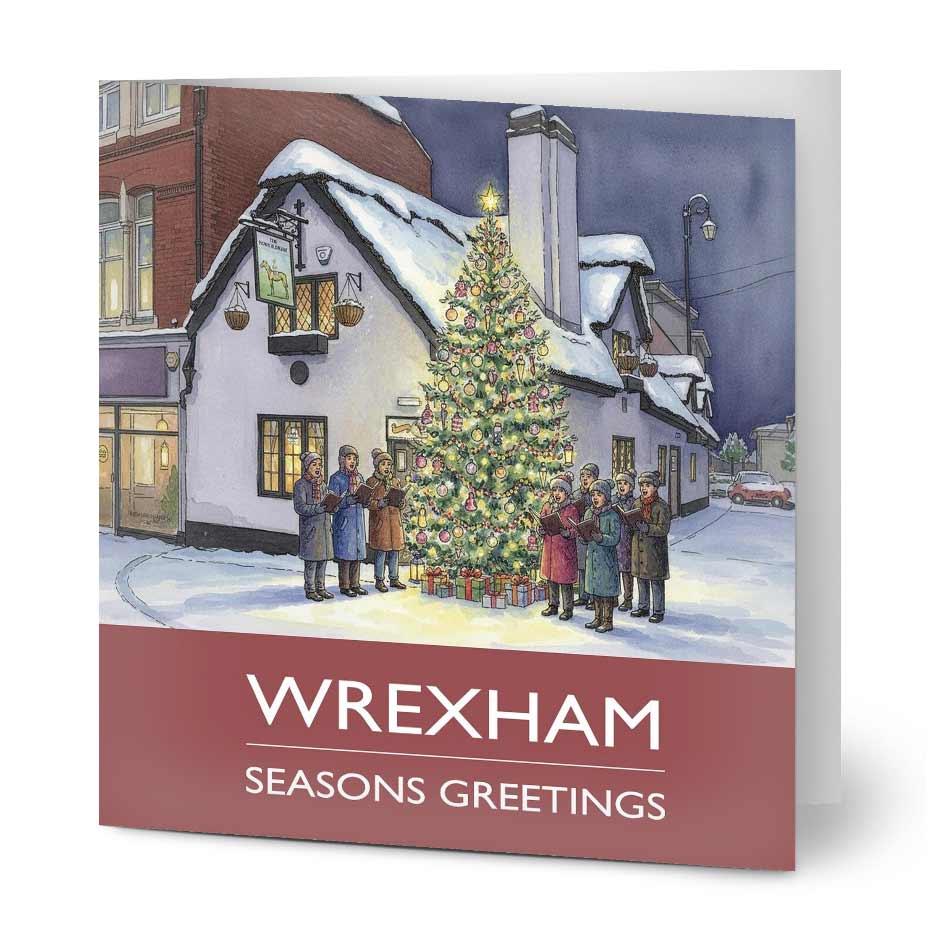 The Horse & Jockey, Hope Street, Wrexham Christmas Cards - Pack of 10