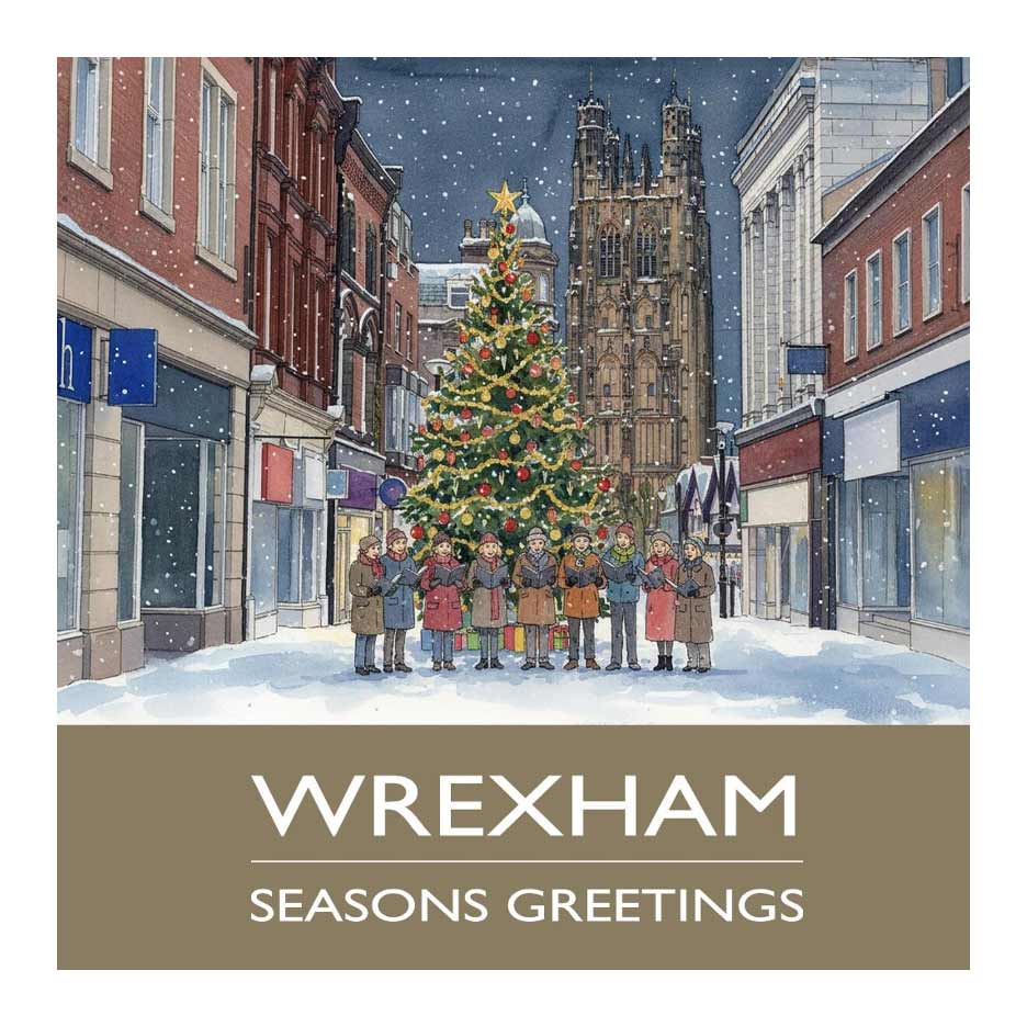 Hope Street, Wrexham Christmas Cards - Pack of 10