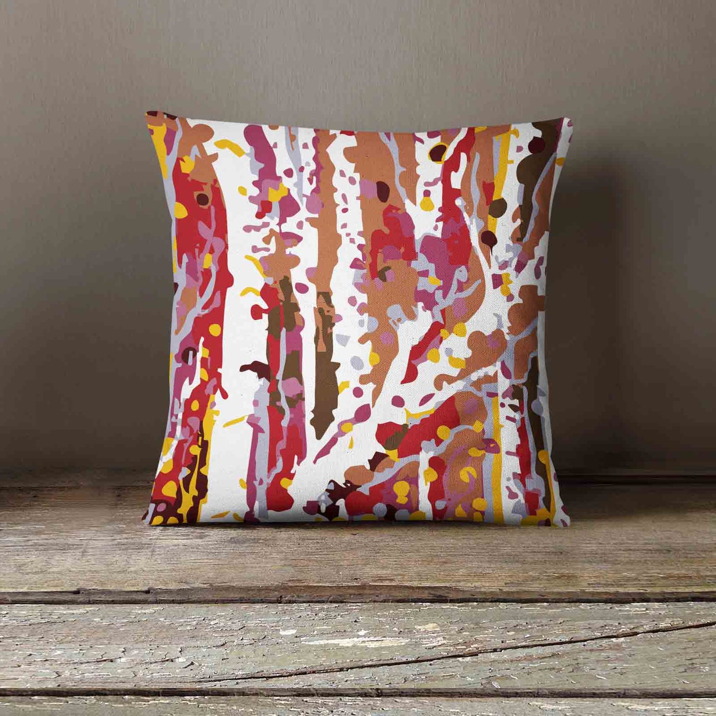 Linen Cushion - Autumnal Trees 406mm x 406mm